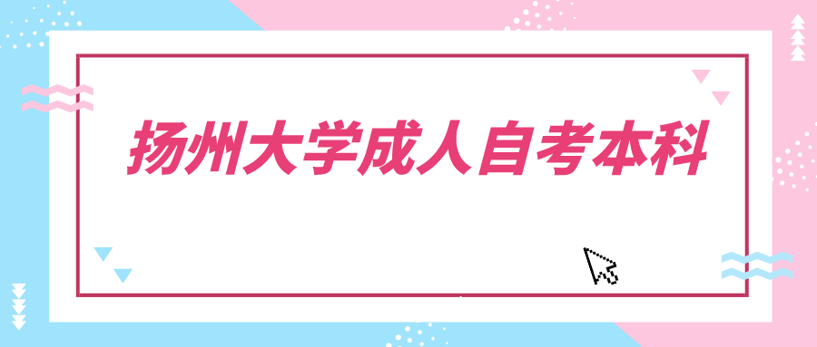 扬州大学成人自考本科